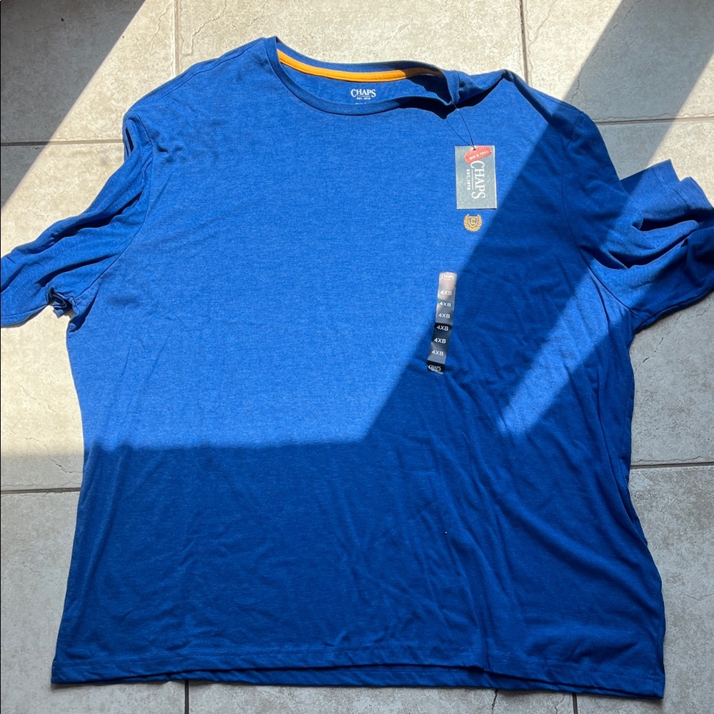 Chaps Men's Vibrant Blue Short Sleeve Tee